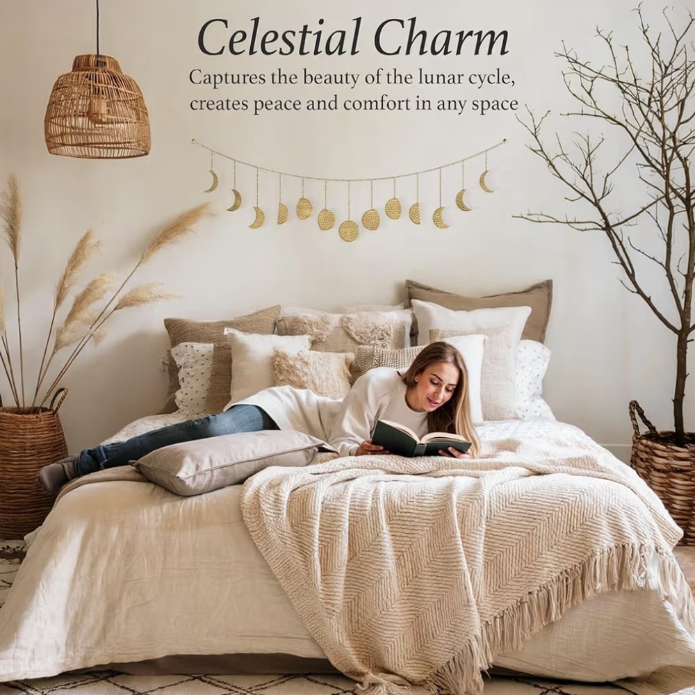 BASE ROOTS Gold Celestial Wall Decor